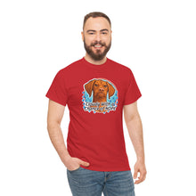 Load image into Gallery viewer, Cloudy with a Chance of Nope Dog Tee | Cute Vizsla Weather Graphic
