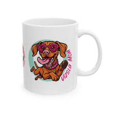 Load image into Gallery viewer, Vizsla Puppy Ceramic Coffee Mug — 11oz or 15oz Vizsla Dog Lover Gift (11oz/15oz)
