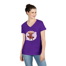 Load image into Gallery viewer, Vizsla Lover Ladies' V-Neck T-Shirt, Dog Mom Gift, Pet Lover Apparel, Cute Animal Tee, Animal Rescue Support
