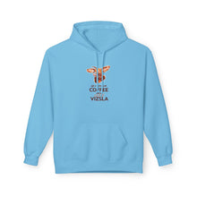 Load image into Gallery viewer, Life is better with COFFEE and a Crazy VIZSLA Hoodie | Vizsla Dog Lover Coffee Shirt Design
