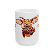 Load image into Gallery viewer, Joyful Vizsla Dog Lover's Ceramic Mug - Fun 11oz &amp; 15oz Brew Buddy, Pet Lover Gift, Dog Themed Coffee Mug, Unique Presents for Vizsla Lovers
