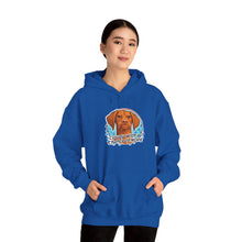 Load image into Gallery viewer, 'Cloudy With A Chance Of NOPE'  Vizsla Dog Portrait Hoodie
