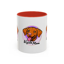 Load image into Gallery viewer, Mug, Happy Hungarian Vizsla Puppy Coffee Cup, Dog Lover Gift, Cute Pet Owner Present, Animal Theme Tea Mug, Dog Mom Mug
