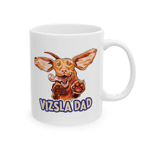 Load image into Gallery viewer, Vizsla Dog Illustration Mug | Vizsla dad Ceramic Coffee Mug, 11oz or 15oz
