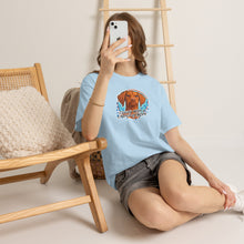 Load image into Gallery viewer, Cloudy with a Chance of Nope Dog Tee | Cute Vizsla Weather Graphic
