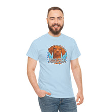 Load image into Gallery viewer, Cloudy with a Chance of Nope Dog Tee | Cute Vizsla Weather Graphic
