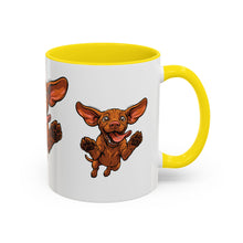 Load image into Gallery viewer, Happy Jumping Vizsla Mug | Accent Coffee Mug 11oz 15oz
