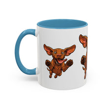 Load image into Gallery viewer, Happy Jumping Vizsla Mug | Accent Coffee Mug 11oz 15oz
