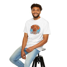 Load image into Gallery viewer, Cloudy With a Chance of NOPE Dog Face T-shirt | Vizsla Weather Tee
