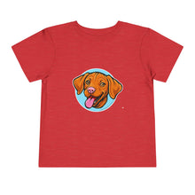 Load image into Gallery viewer, Happy Hungarian Vizsla Puppy Toddler Tee, Kids T-Shirt, Dog Lover Gift, Cute Animal Shirt, Pet Owner Clothing, Children's Apparel
