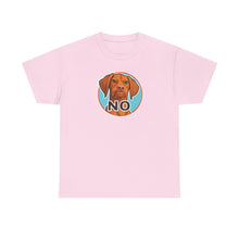 Load image into Gallery viewer, Vizsla Dog 'NO' Graphic Tee | Funny V Face T-Shirt, Vizsla Puppy Lover Shirt
