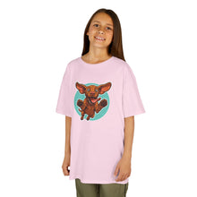 Load image into Gallery viewer, Vizsla Kids Shirt, Jumping Puppy Tee, Cute Vizsla Dog T-Shirt for Boys and Girls, Toddler Youth Vizsla Lover Gift, Hungarian Pointer
