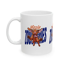 Load image into Gallery viewer, Mug - Happy Vizsla Puppy with Zoomies perfect for Hungarian Vizsla dog lovers
