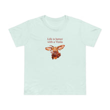 Load image into Gallery viewer, Life is better with a Vizsla - Womens Triblend T shirt for Hungarian Vizsla dog lovers
