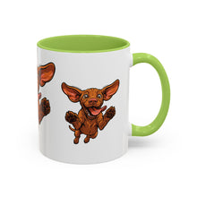 Load image into Gallery viewer, Happy Jumping Vizsla Mug | Accent Coffee Mug 11oz 15oz
