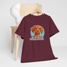 Load image into Gallery viewer, Resting Vizsla Face T-Shirt | Vizsla Dog Tee, Dog Lover Shirt
