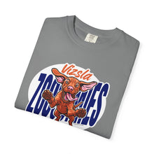 Load image into Gallery viewer, Vizsla Zoomies Unisex Garment-Dyed T-shirt | Dog Lover Tee | Pet Enthusiast Gift | Casual Wear | Animal Print Clothing
