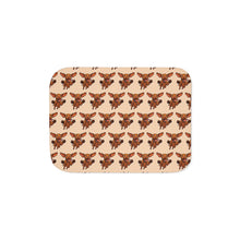 Load image into Gallery viewer, Vizsla Pattern Sherpa Blanket | Cozy Beige V Print Throw
