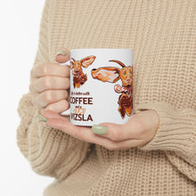 Load image into Gallery viewer, Life is Better with Coffee and a Crazy Vizsla Coffee Mug – Funny Vizsla Dog Design (11oz &amp; 15oz)

