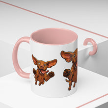 Load image into Gallery viewer, Happy Jumping Vizsla Mug | Accent Coffee Mug 11oz 15oz
