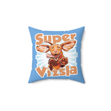 Load image into Gallery viewer, Super Vizsla Dog Puppy - Spun Polyester Square Pillow
