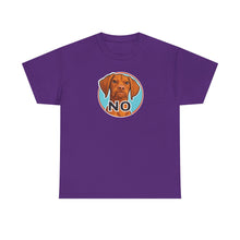Load image into Gallery viewer, Vizsla Dog 'NO' Graphic Tee | Funny V Face T-Shirt, Vizsla Puppy Lover Shirt
