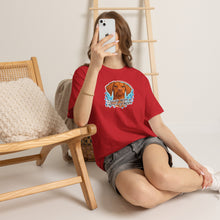 Load image into Gallery viewer, Cloudy with a Chance of Nope Dog Tee | Cute Vizsla Weather Graphic
