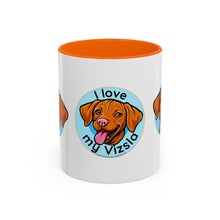 Load image into Gallery viewer, Vizsla Love Coffee Mug, Dog Lover Gift, Personalized Pet Mug, Animal Appreciation, Fun Home Decor
