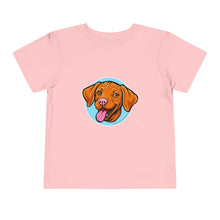 Load image into Gallery viewer, Happy Hungarian Vizsla Puppy Toddler Tee, Kids T-Shirt, Dog Lover Gift, Cute Animal Shirt, Pet Owner Clothing, Children's Apparel
