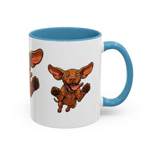 Load image into Gallery viewer, Happy Jumping Vizsla Mug | Accent Coffee Mug 11oz 15oz
