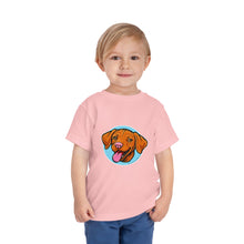Load image into Gallery viewer, Happy Hungarian Vizsla Puppy Toddler Tee, Kids T-Shirt, Dog Lover Gift, Cute Animal Shirt, Pet Owner Clothing, Children's Apparel
