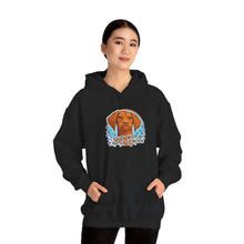 Load image into Gallery viewer, 'Cloudy With A Chance Of NOPE'  Vizsla Dog Portrait Hoodie
