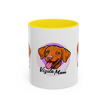 Load image into Gallery viewer, Mug, Happy Hungarian Vizsla Puppy Coffee Cup, Dog Lover Gift, Cute Pet Owner Present, Animal Theme Tea Mug, Dog Mom Mug
