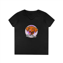 Load image into Gallery viewer, V-Neck T-Shirt Hungarian Vizsla Mom Gift - Perfect for the Vizsla Puppy and Dog Lover
