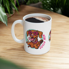 Load image into Gallery viewer, Vizsla Puppy Ceramic Coffee Mug — 11oz or 15oz Vizsla Dog Lover Gift (11oz/15oz)
