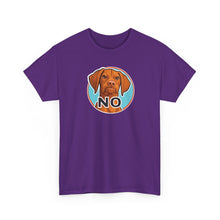 Load image into Gallery viewer, Vizsla Dog 'NO' Graphic Tee | Funny V Face T-Shirt, Vizsla Puppy Lover Shirt
