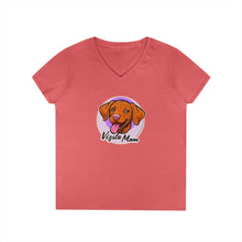 Load image into Gallery viewer, V-Neck T-Shirt Hungarian Vizsla Mom Gift - Perfect for the Vizsla Puppy and Dog Lover

