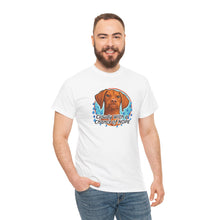 Load image into Gallery viewer, Cloudy with a Chance of Nope Dog Tee | Cute Vizsla Weather Graphic

