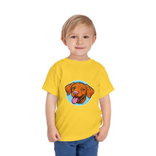 Load image into Gallery viewer, Happy Hungarian Vizsla Puppy Toddler Tee, Kids T-Shirt, Dog Lover Gift, Cute Animal Shirt, Pet Owner Clothing, Children's Apparel
