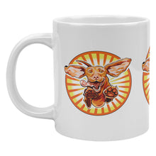Load image into Gallery viewer, Excited Leaping Super Vizsla Puppy Dog Jumbo Ceramic Mug, 20oz
