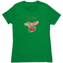 Load image into Gallery viewer, Life is better with a Vizsla - Womens Triblend T shirt for Hungarian Vizsla dog lovers
