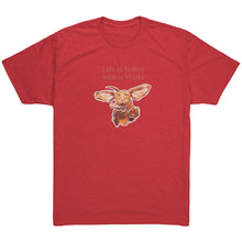 Load image into Gallery viewer, Life is better with a Vizsla Mens Triblend T shirt for Hungarian Vizsla dog lovers
