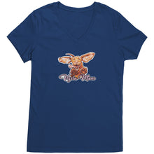 Load image into Gallery viewer, Vizsla Mom - Womens V Neck Shirt for Vizsla Dog Lovers
