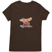 Load image into Gallery viewer, Vizsla Mom - Womens V Neck Shirt for Vizsla Dog Lovers
