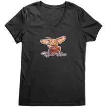 Load image into Gallery viewer, Vizsla Mom - Womens V Neck Shirt for Vizsla Dog Lovers
