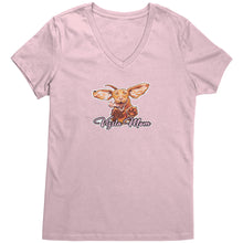 Load image into Gallery viewer, Vizsla Mom - Womens V Neck Shirt for Vizsla Dog Lovers

