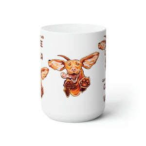 Life is Better with Coffee and a Vizsla -  Dog Puppy Ceramic Mug 15oz