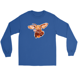 Original Super Vizsla Art on a Long Sleeve Tee