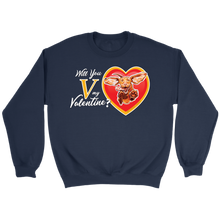 Load image into Gallery viewer, Will You V My Valentine? Super Vizsla Crewneck Sweatshirt
