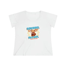 Load image into Gallery viewer, Super Vizsla Squirrel Patrol Women's Curvy Tee
